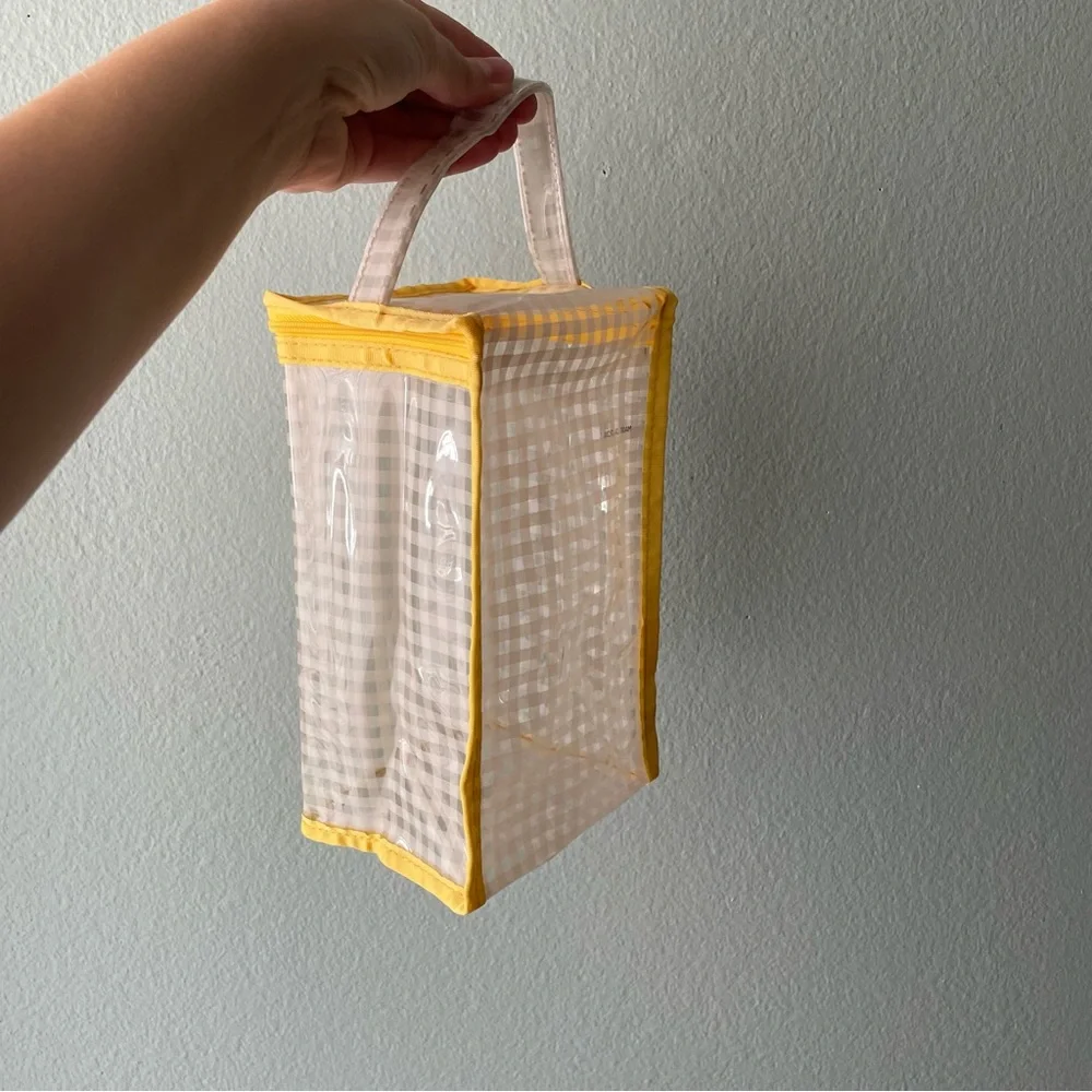🌻 FREE w/ Purchase | Mary Kay | Clear Plaid Plastic Vinyl Bag